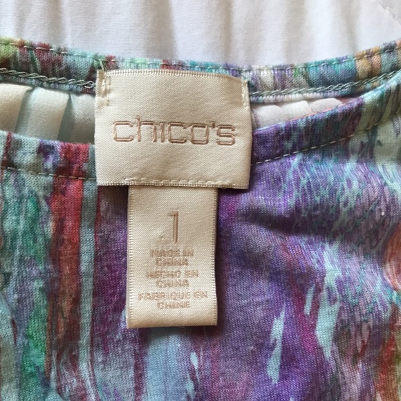Chico's pretty top. Size 1 - Picture 3 of 5